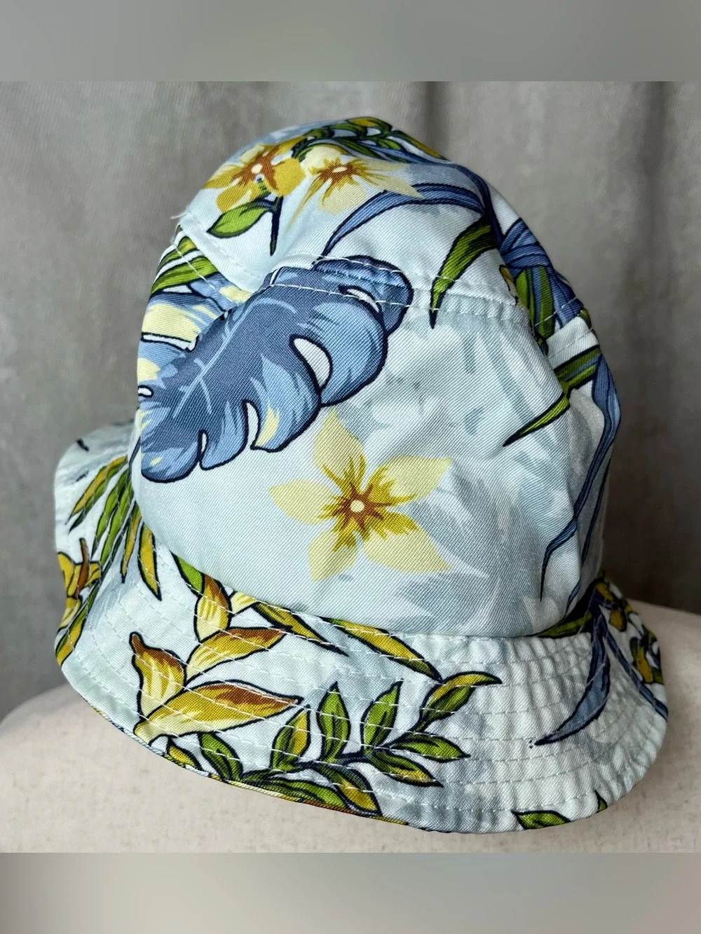 Stüssy Paradise AOP Floral Bucket Hat Light Blue Tropical Hibiscus Streetwear SM